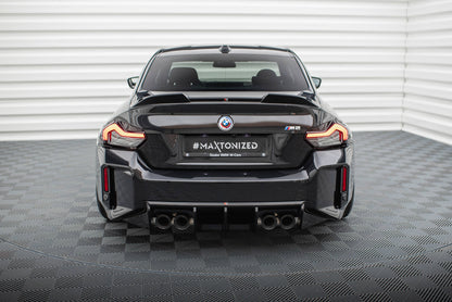Diffusor Heck Ansatz V.1 für BMW M2 G87 schwarz Hochglanz
