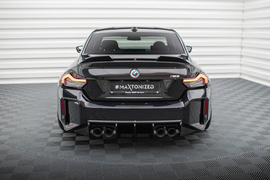 Diffusor Heck Ansatz V.1 für BMW M2 G87 schwarz Hochglanz