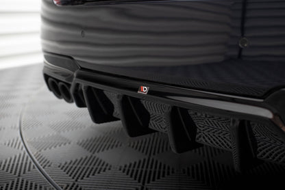 Diffusor Heck Ansatz V.2 für BMW 5er M-Paket F10 / F11 (Doppelauspuff li.)