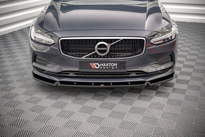 Front Ansatz V.2 für Volvo V90 Mk2 schwarz Hochglanz