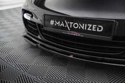 Front Ansatz für Porsche 911 Turbo 997 schwarz Hochglanz