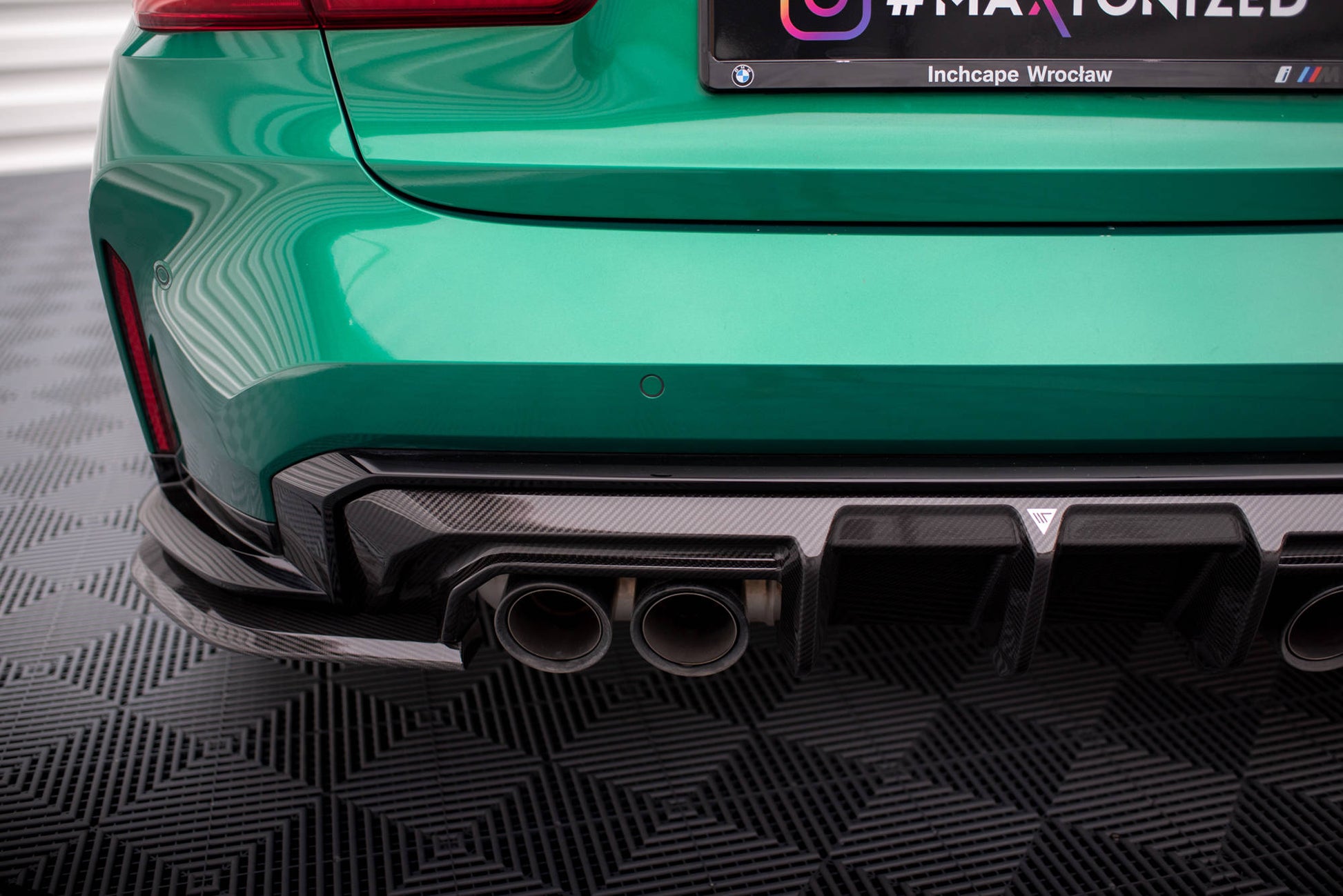 Prepreg Carbon Fiber Heck Ansatz Flaps Diffusor für BMW M3 Limousine / Touring G80 / G81