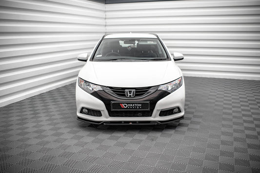 Front Ansatz V.2 für Honda Civic Mk9 schwarz Hochglanz