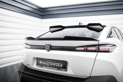 Niedriger Spoiler CAP 3D für Peugeot 408 Mk1 schwarz Hochglanz