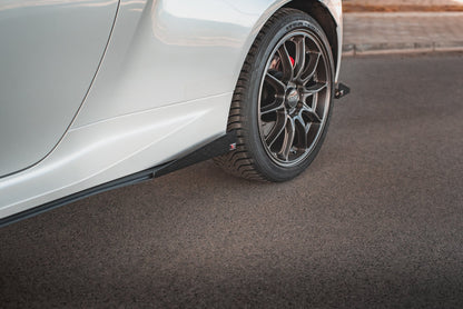 Street Pro Seitenschweller Ansatz für + Flaps Toyota GR Yaris Mk4  schwarz Hochglanz