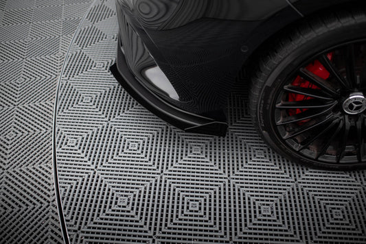 Street Pro Front Ansatz für +Flaps für + Flaps Mercedes-AMG A35 W177 Facelift schwarz Hochglanz