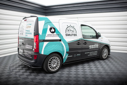 Seitenschweller Ansatz für Mercedes-Benz Citan W415 schwarz Hochglanz