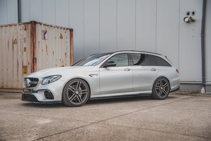 Seitenschweller Ansatz für Mercedes-Benz E63 AMG Kombi/Limousine S213/W213 schwarz Hochglanz