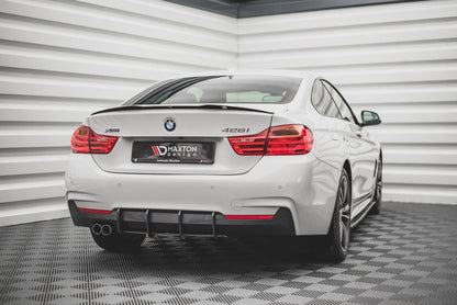 Spoiler CAP für BMW 4er F32 schwarz Hochglanz