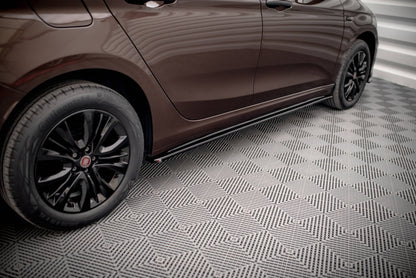 Seitenschweller Ansatz für Fiat Tipo S-Design  schwarz Hochglanz