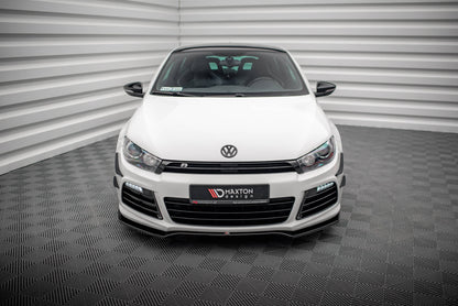 Front Ansatz V.4 für VW Scirocco R Mk3 schwarz Hochglanz