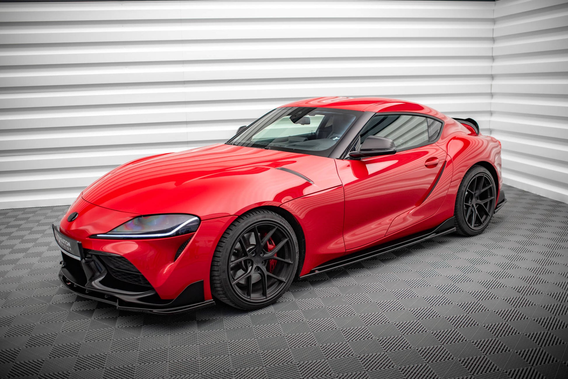 Seitenschweller Ansatz für V.3 für Toyota Supra Mk5 schwarz Hochglanz