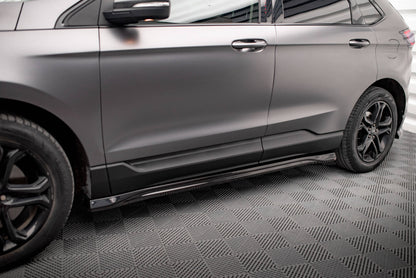 Seitenschweller Ansatz für Ford Edge Mk2 schwarz Hochglanz