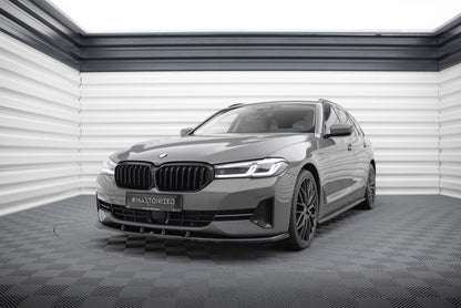 Front Ansatz V.1 für BMW 5er G30 / G31 Facelift schwarz Hochglanz