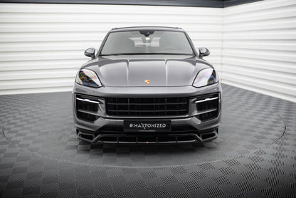 Front Ansatz für Porsche Cayenne SUV / Coupe Mk3 Facelift schwarz Hochglanz