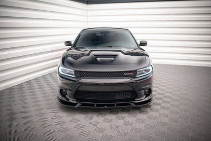 Front Ansatz V.2 für Dodge Charger SRT Mk7 Facelift schwarz Hochglanz