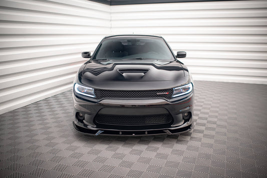 Front Ansatz V.2 für Dodge Charger SRT Mk7 Facelift schwarz Hochglanz