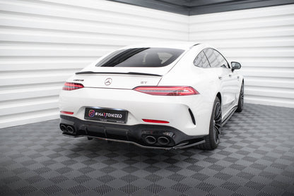 Mittlerer Cup Diffusor DTM Look Heck Ansatz für Mercedes-AMG GT 43 4 Door Coupe V8 Styling Package schwarz Hochglanz