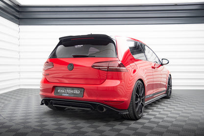 Heckansatz VW GOLF Mk7 GTI CLUBSPORT schwarz Hochglanz