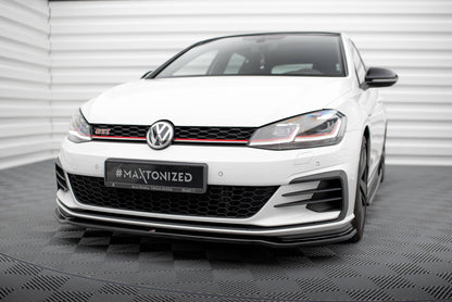 Front Ansatz V.2 für VW GOLF 7 GTI FACELIFT schwarz Hochglanz