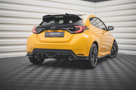 Diffusor Heck Ansatz für Toyota GR Yaris Mk4 schwarz Hochglanz