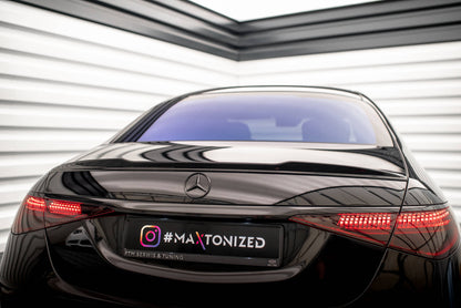 Spoiler CAP 3D für Mercedes-Benz S AMG-Line W223 schwarz Hochglanz
