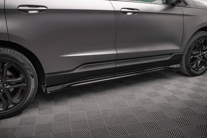 Seitenschweller Ansatz für Ford Edge Mk2 schwarz Hochglanz