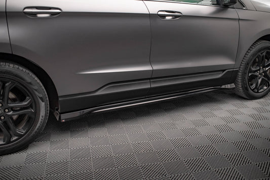 Seitenschweller Ansatz für Ford Edge Mk2 schwarz Hochglanz