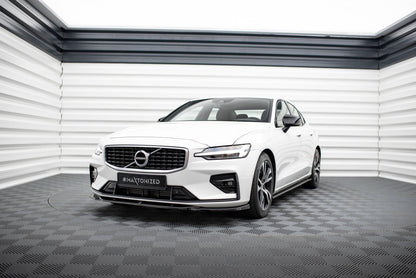 Front Ansatz V.2 für Volvo S60/V60 R-Design Mk3 schwarz Hochglanz