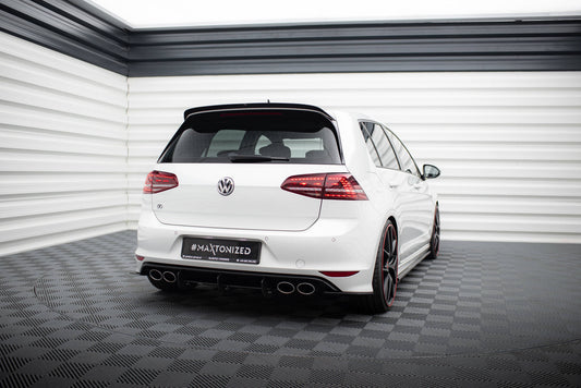 VW GOLF 7 R HATCHBACK Diffusor Heck Ansatz für Heckschürze für & Heck Ansatz Flaps Diffusor für