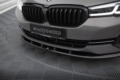 Front Ansatz V.1 für BMW 5er G30 / G31 Facelift schwarz Hochglanz