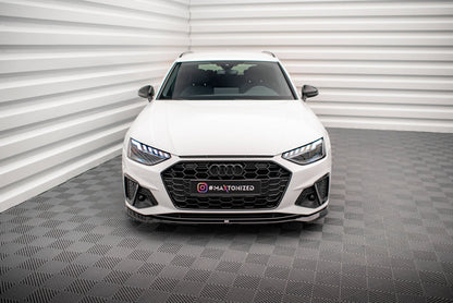 Front Ansatz V.2 für Audi A4 S-Line / S4 B9 Facelift schwarz Hochglanz