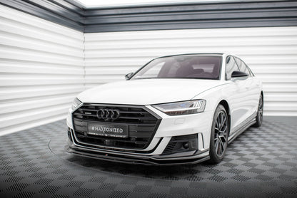 Front Ansatz V.1 für Audi S8 / A8 S-Line D5 schwarz Hochglanz