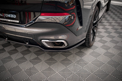 Mittlerer Cup Diffusor DTM Look Heck Ansatz V.2 für BMW X6 M-Paket G06 schwarz Hochglanz