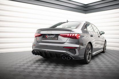 Diffusor Heck Ansatz + Endrohre für Audi A3 S-Line Limousine 8Y
