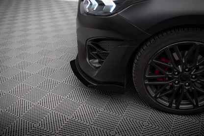 Street Pro Front Ansatz + Flaps für Kia Proceed GT Mk3 Facelift / Ceed GT / GT - Line Mk1 Facelift  schwarz Hochglanz