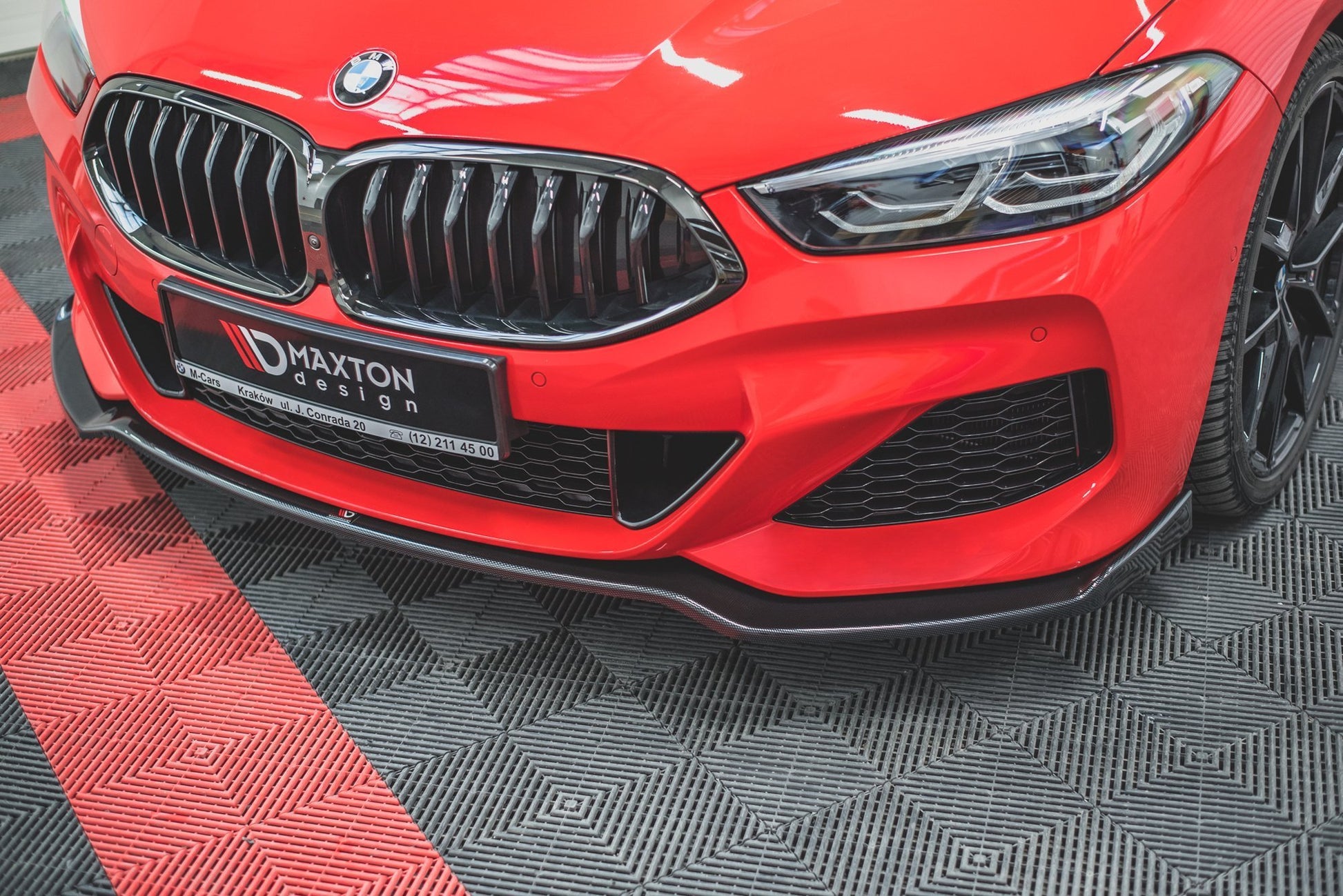 Front Ansatz V.2 für BMW 8 Coupe G15 / 8 Gran Coupe M Paket G16 schwarz Hochglanz