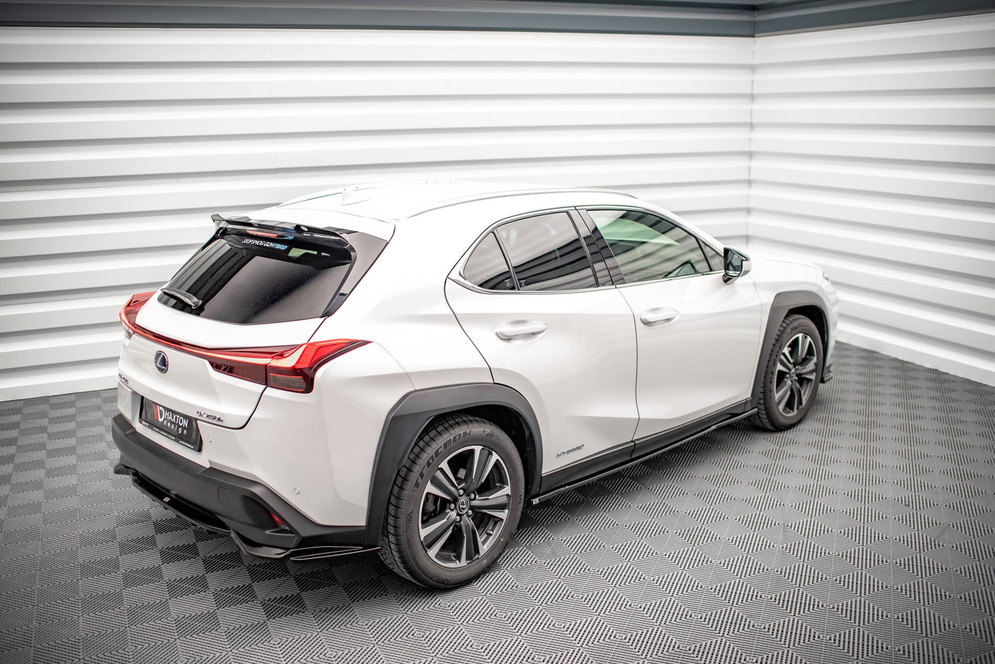 Seitenschweller Ansatz für Lexus UX F-Sport Mk1 schwarz Hochglanz