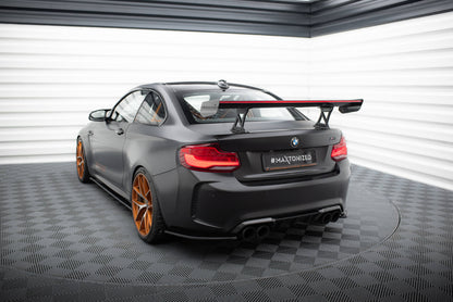 Carbon Spoiler With Internal Brackets Uprights + LED BMW M2 F87 / 2 / 2 M-Paket F22