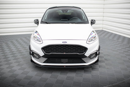 Front Ansatz V.4 für Ford Fiesta Mk8 ST / ST-Line schwarz Hochglanz