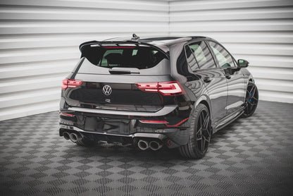 Diffusor Heck Ansatz V.1 für VW Golf R Mk8 Facelift schwarz Hochglanz