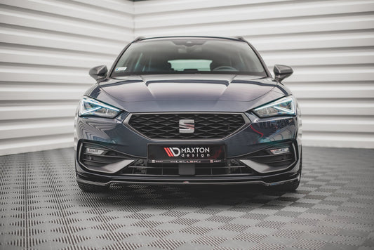 Front Ansatz V.3 für Seat Leon Mk4 schwarz Hochglanz