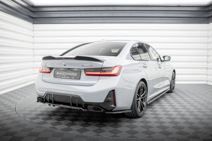 Mittlerer Cup Diffusor DTM Look Heck Ansatz für V.1 BMW M340i G20 / G21 Facelift schwarz Hochglanz