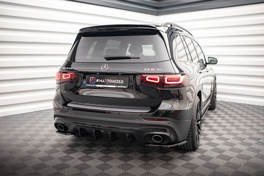 Diffusor Heck Ansatz für Mercedes-AMG GLB 35 X247 schwarz Hochglanz