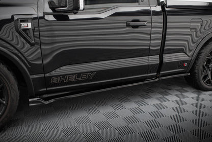 Seitenschweller Ansatz für Shelby F150 Super Snake schwarz Hochglanz