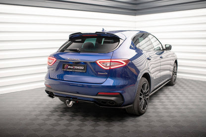 Mittlerer Cup Diffusor DTM Look Heck Ansatz für Maserati Levante GTS Mk1 schwarz Hochglanz