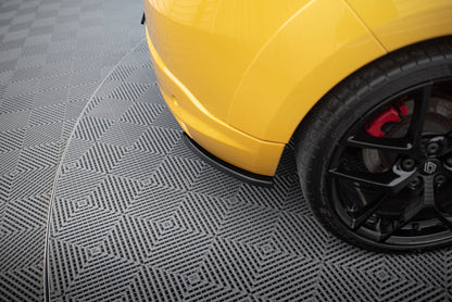 Heck Ansatz Flaps Diffusor für RENAULT MEGANE 3 RS schwarz Hochglanz