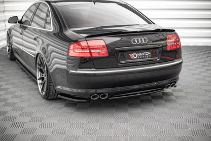 Heckansatz Audi S8 D3 schwarz Hochglanz