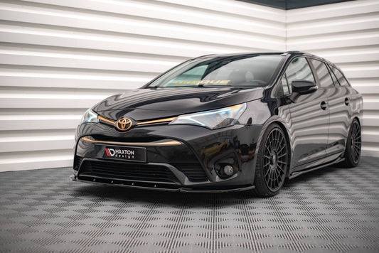 Front Ansatz V.2 für Toyota Avensis Mk3 Facelift schwarz Hochglanz