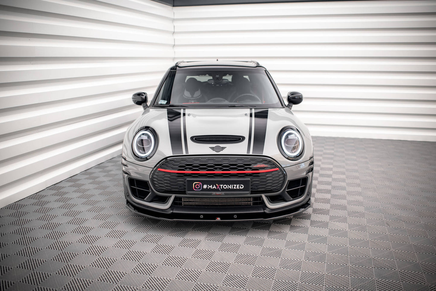 Front Ansatz V.3 für Mini Cooper Clubman John Cooper Works F54 Facelift schwarz Hochglanz